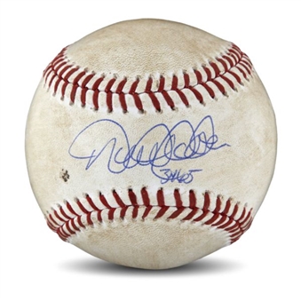 Derek Jeter Game Used and Signed Ball from Final Major League Game (MLB Authenticated)